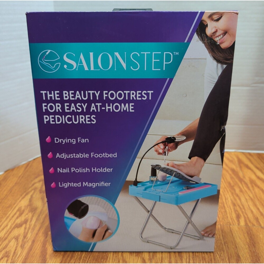 Salon Step The Beauty Footrest for Easy At-Home Pedicures, No Bending or Stretch